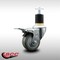 Service Caster 3'' SS Gray Poly Swivel 1-7/8'' Expanding Stem Caster Total Lock Brake SCC-SSEXTTL20S314-PPUB-178 - alternate 2